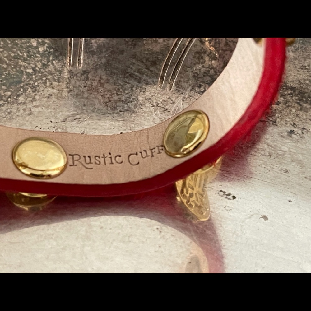 Rustic cuff red. - Picture 6 of 8